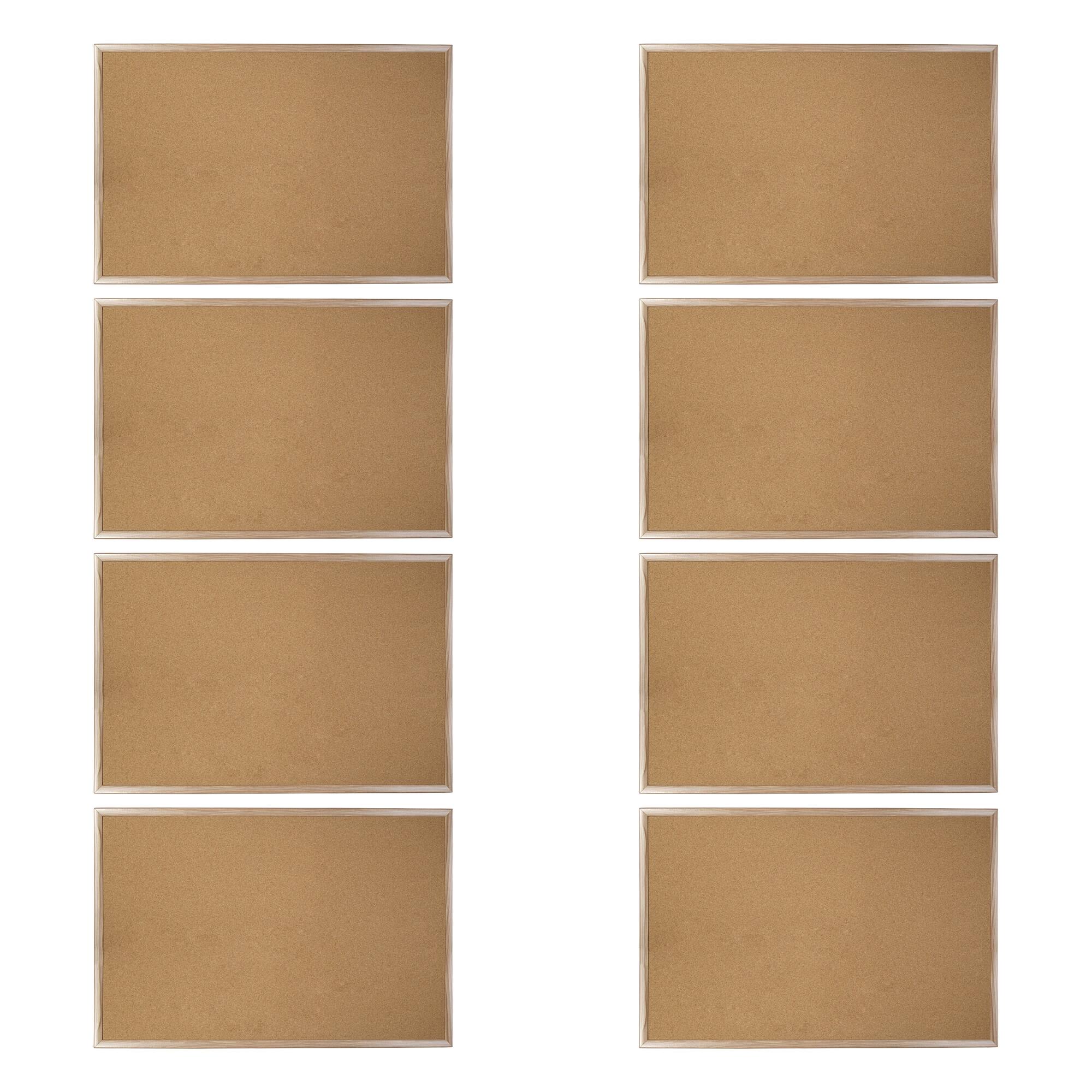 8 Pack: 23" x 35" MDF Framed Cork Board by B2C®